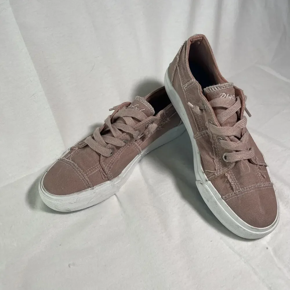 Blowfish Malibu Dusty Rose Canvas Sneakers Size 8